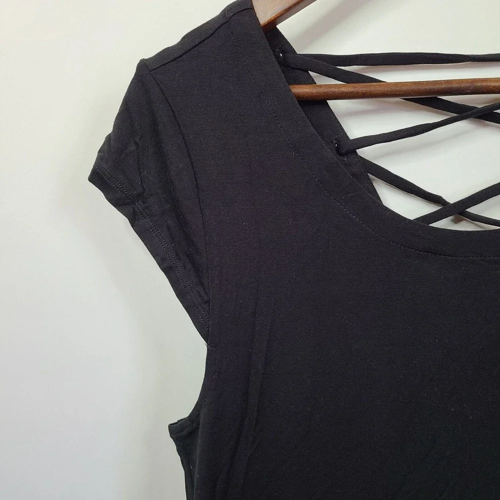 NWT Chaser Black Sleeveless Shift Dress Medium - Picture 3 of 5